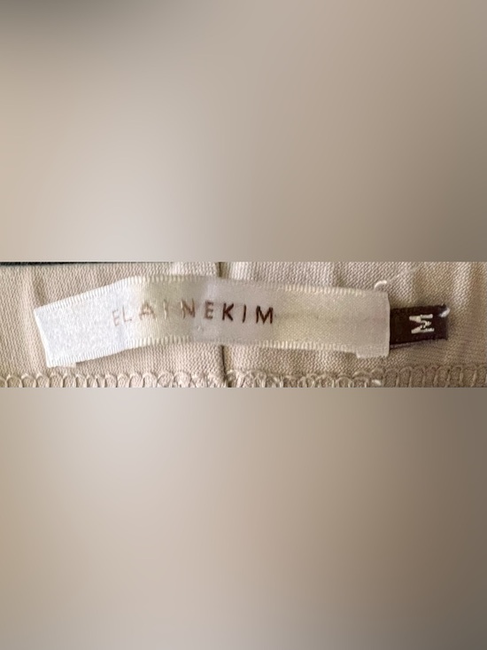 ELAINE KIM Mitra Medium Neutral Tech Cropped Pants Orig$300 Excellent Condition - Picture 6 of 8